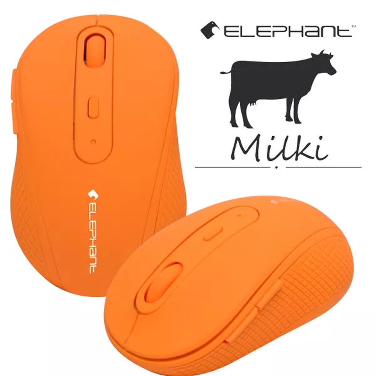 Elephant 2.4G Wireless Bluesensor Mouse (ELE-M518-Orange)